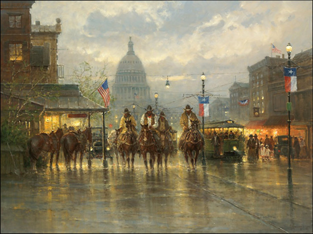 Cowhands on the Avenue by Gerald Harvey